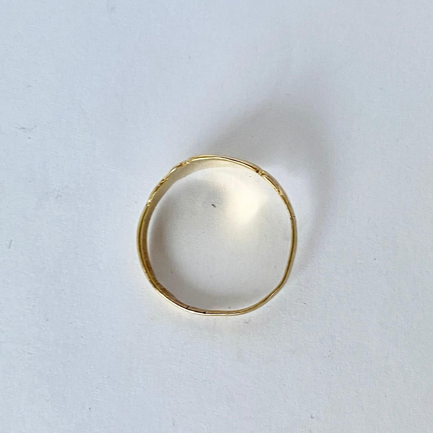 Antique 18 Carat Gold Signet Ring In Good Condition In Chipping Campden, GB