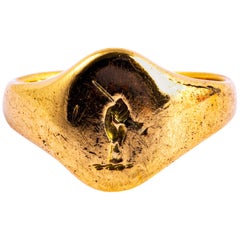 Antique 18 Carat Gold Signet Ring