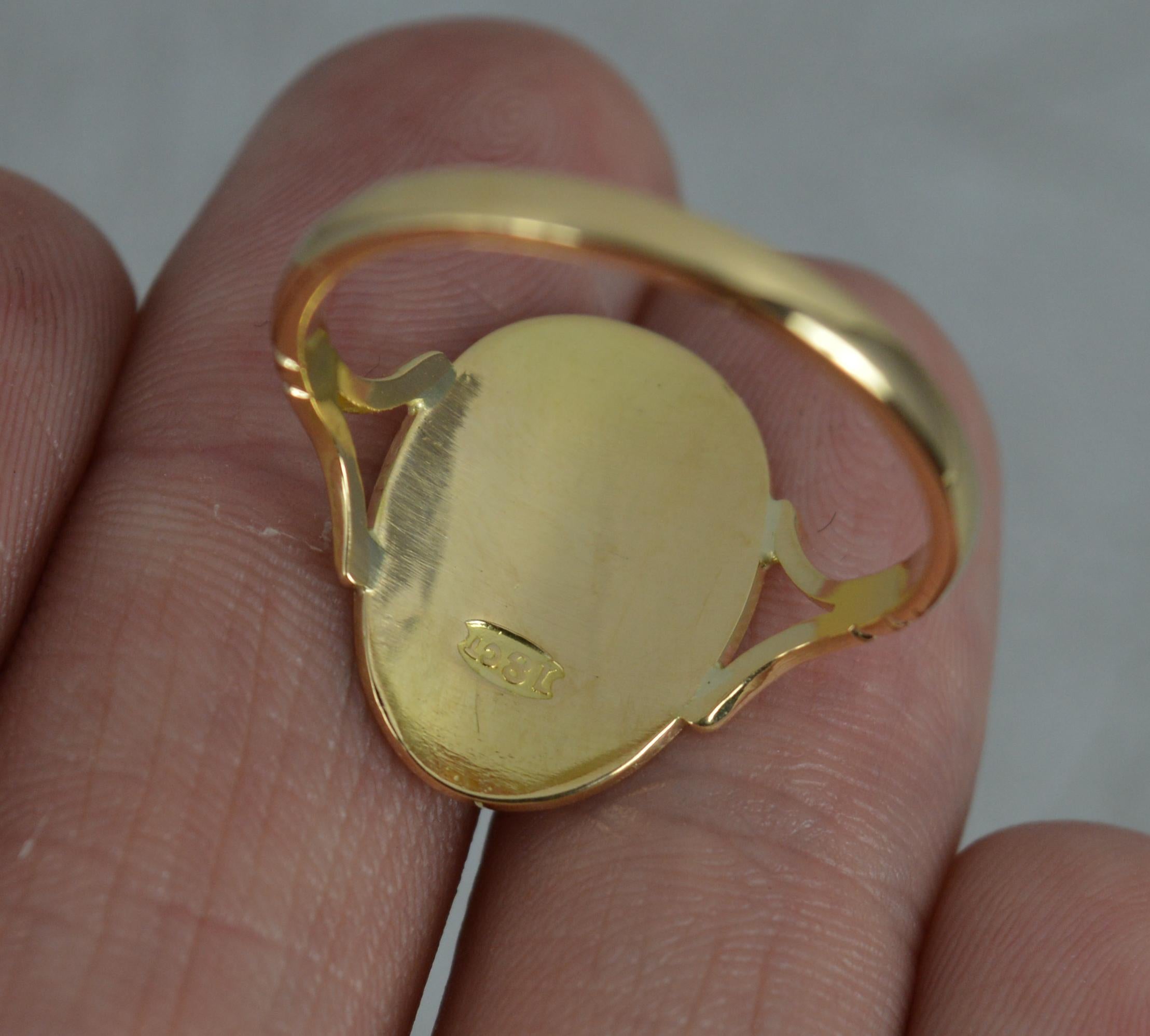 lion engraved ring