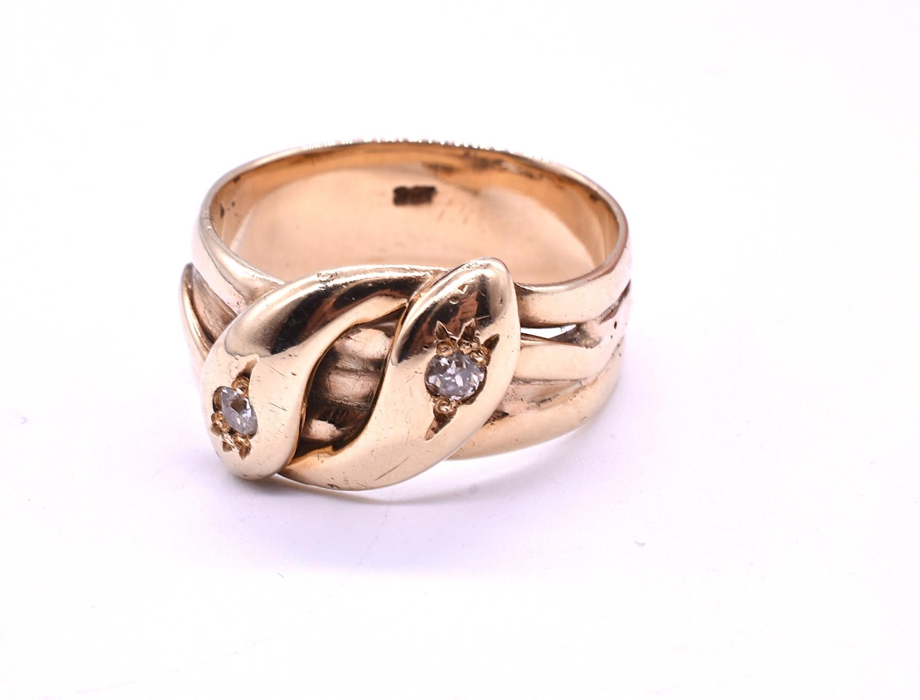 realistic snake ring