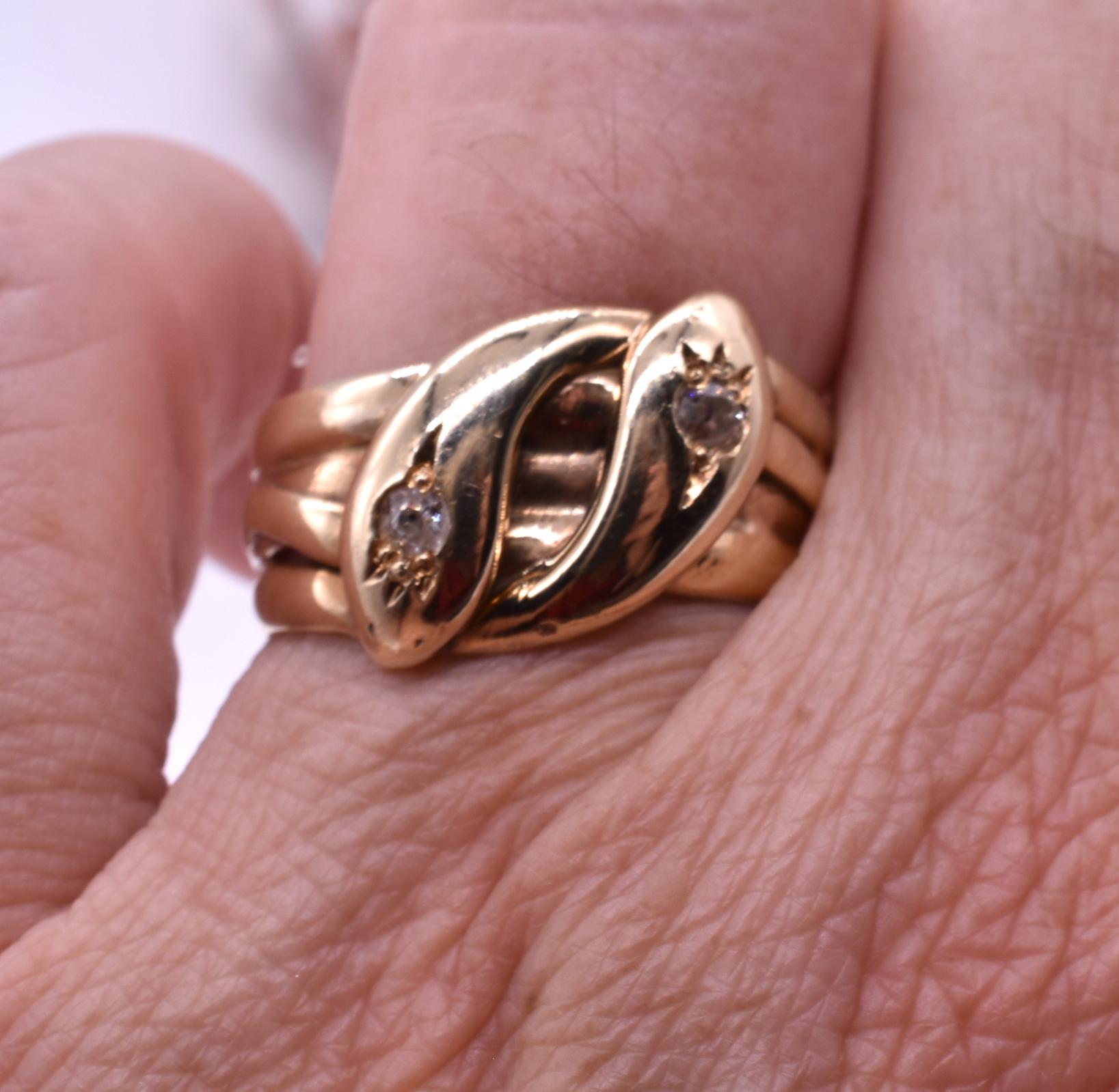 2 headed snake ring