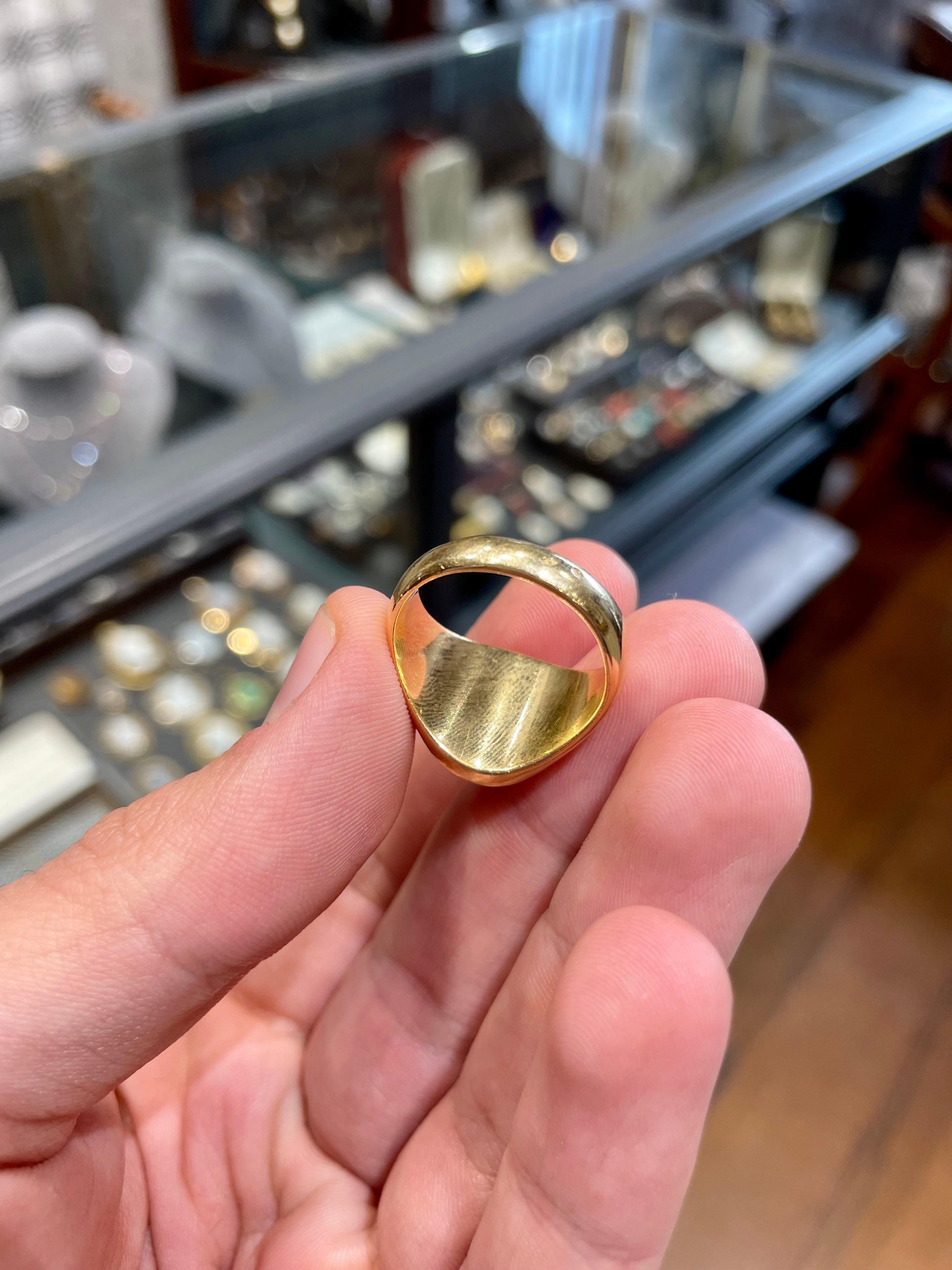 fake 18k gold ring stamp