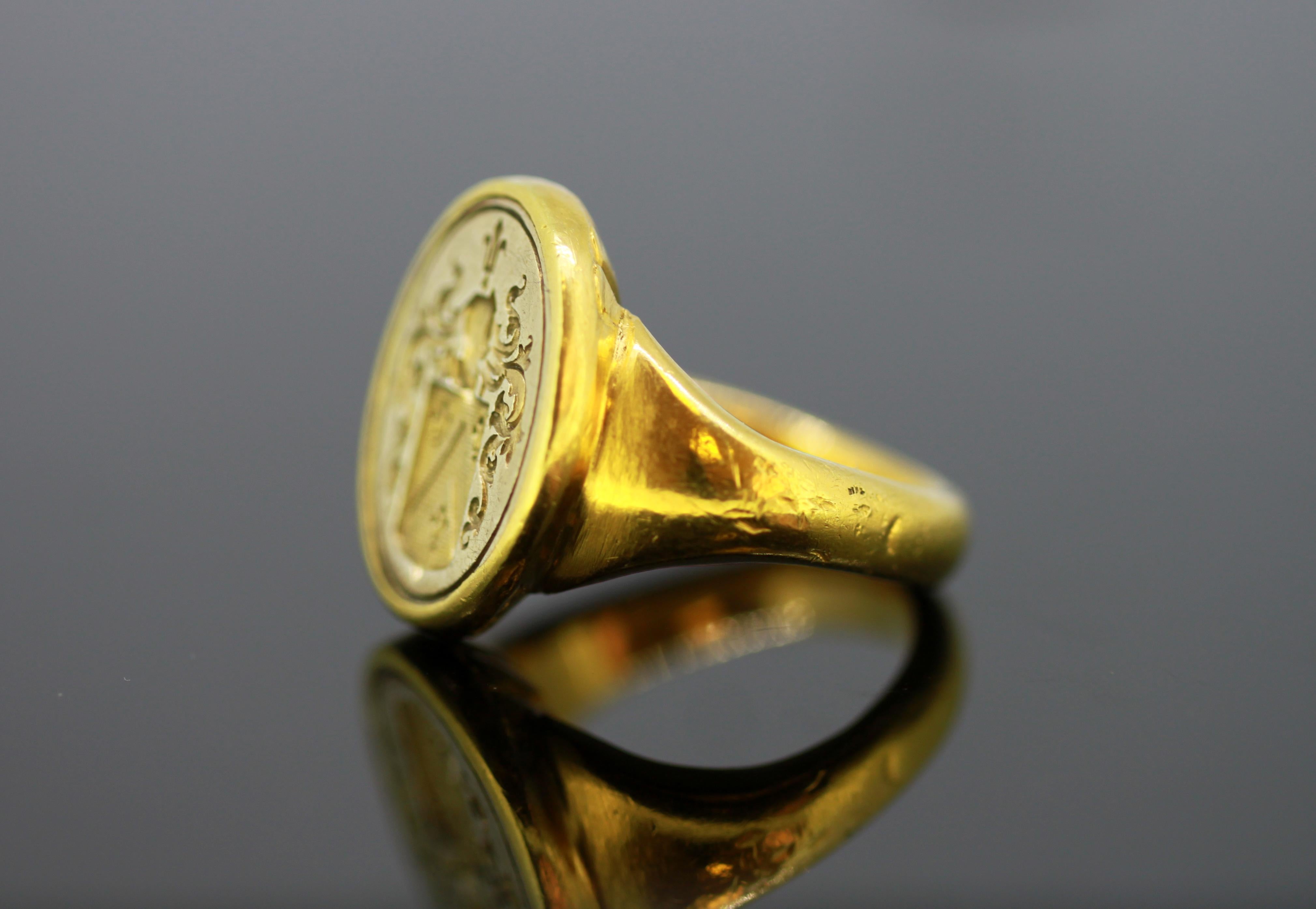 antique 18k gold rings
