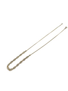 Collana a catena con perle francesi in oro 18 carati