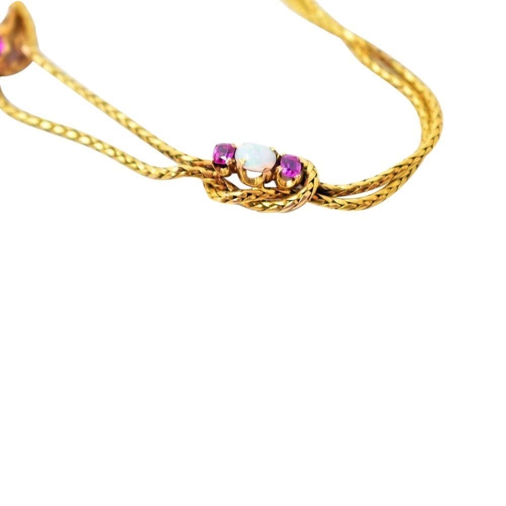 gold rope knot necklace
