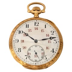 Antique 18 Karat Gold Stem-Wind Dress / Pocket Watch