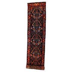 Antique 18
 Persian Oriental Wool Rug with Garden Design C1930