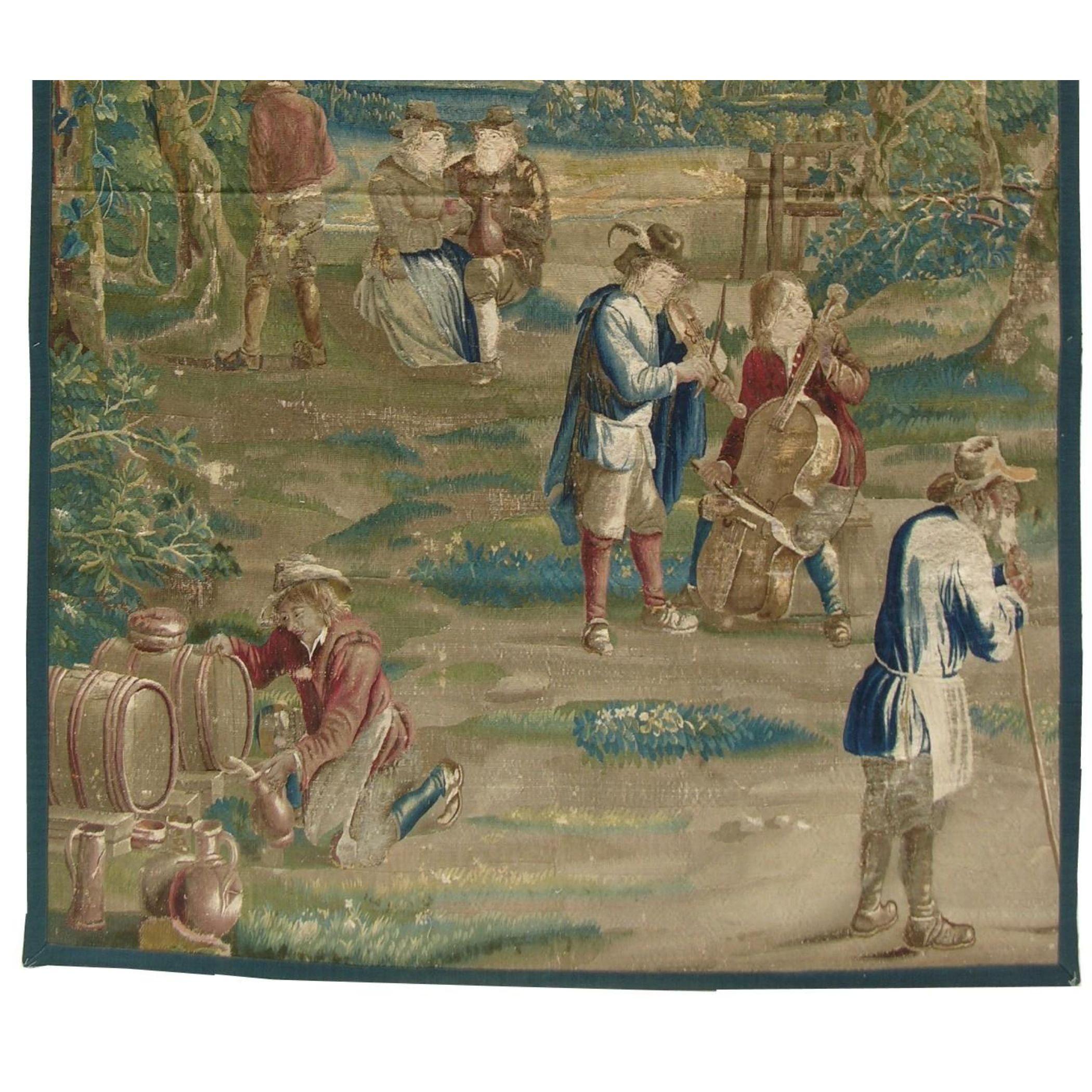 Unknown Antique 1800 French Tapestry For Sale