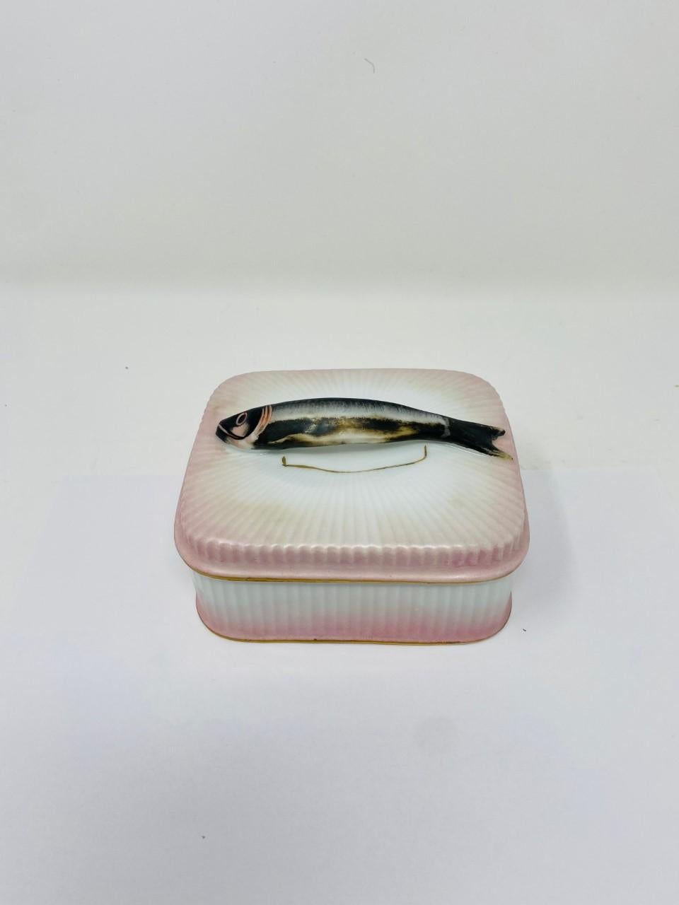 porcelain sardine box