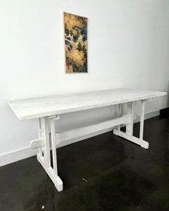 Antique 1800's French Country Trestle Table