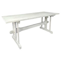 Antique 1800's French Country Trestle Table