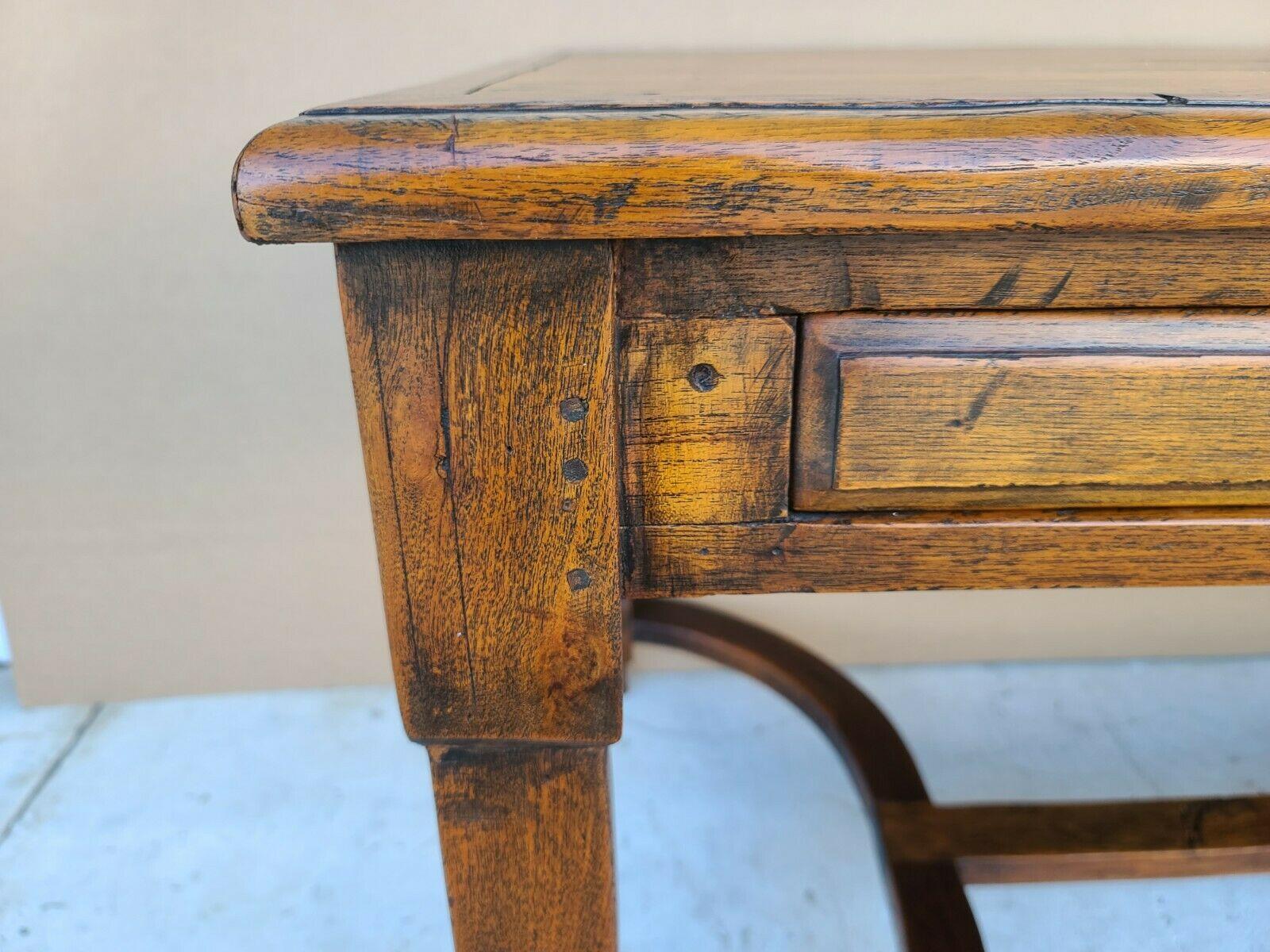 Antique 1800s Library Dining Table 6 Drawer 1