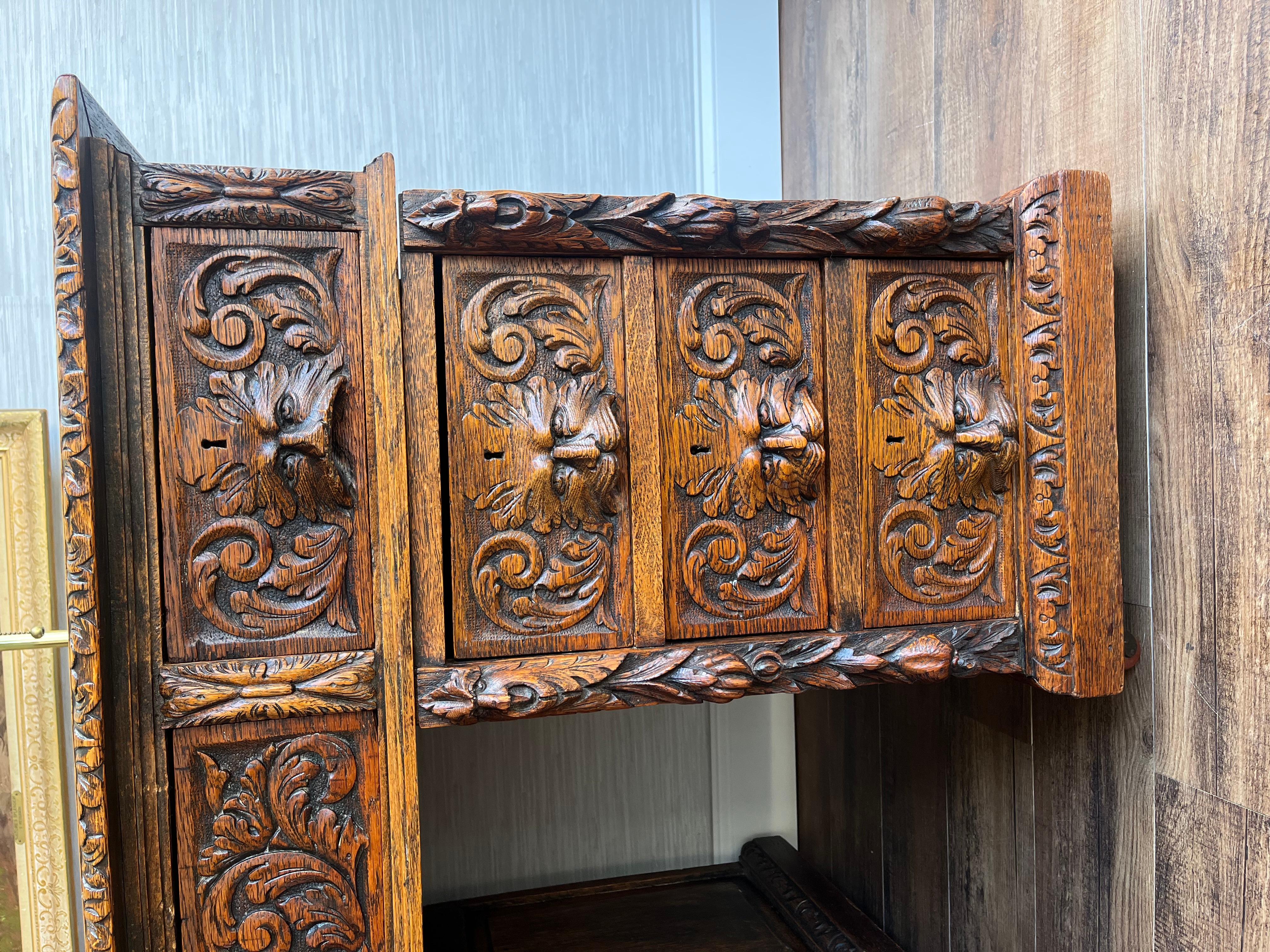 antique carved desk