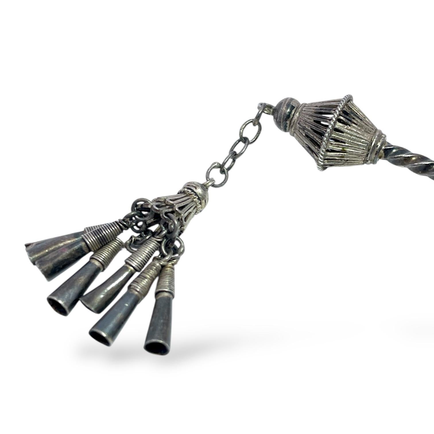 Femenino o masculino Antiguo alfiler de pelo de plata de 1800 en venta