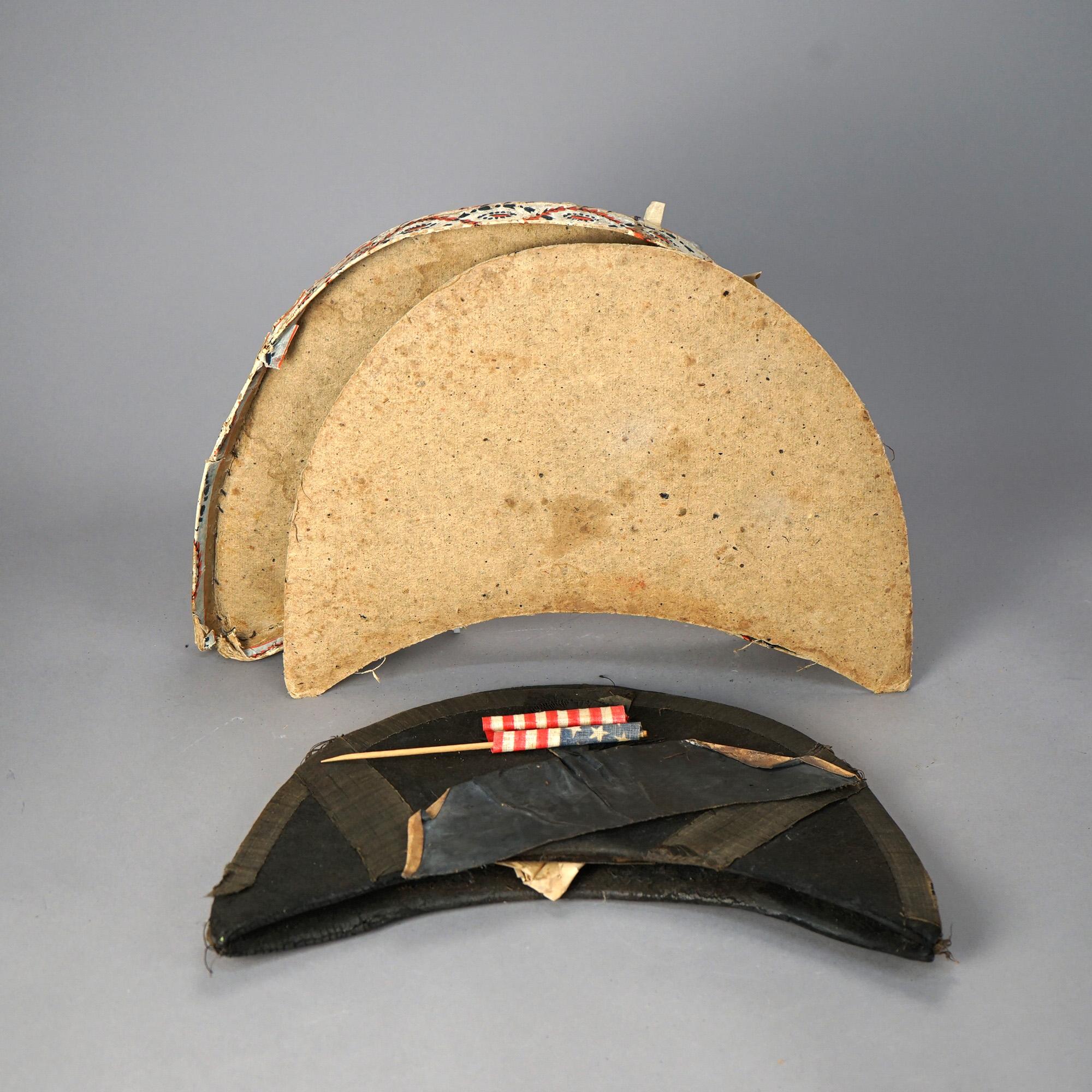 Antique 1812 American Military Chapeau with Cockade & Box 3