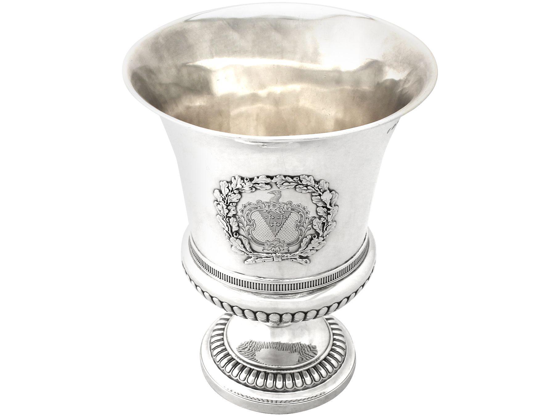 Enfriadores de vino georgianos Paul Storr de plata de ley Jorge III en venta