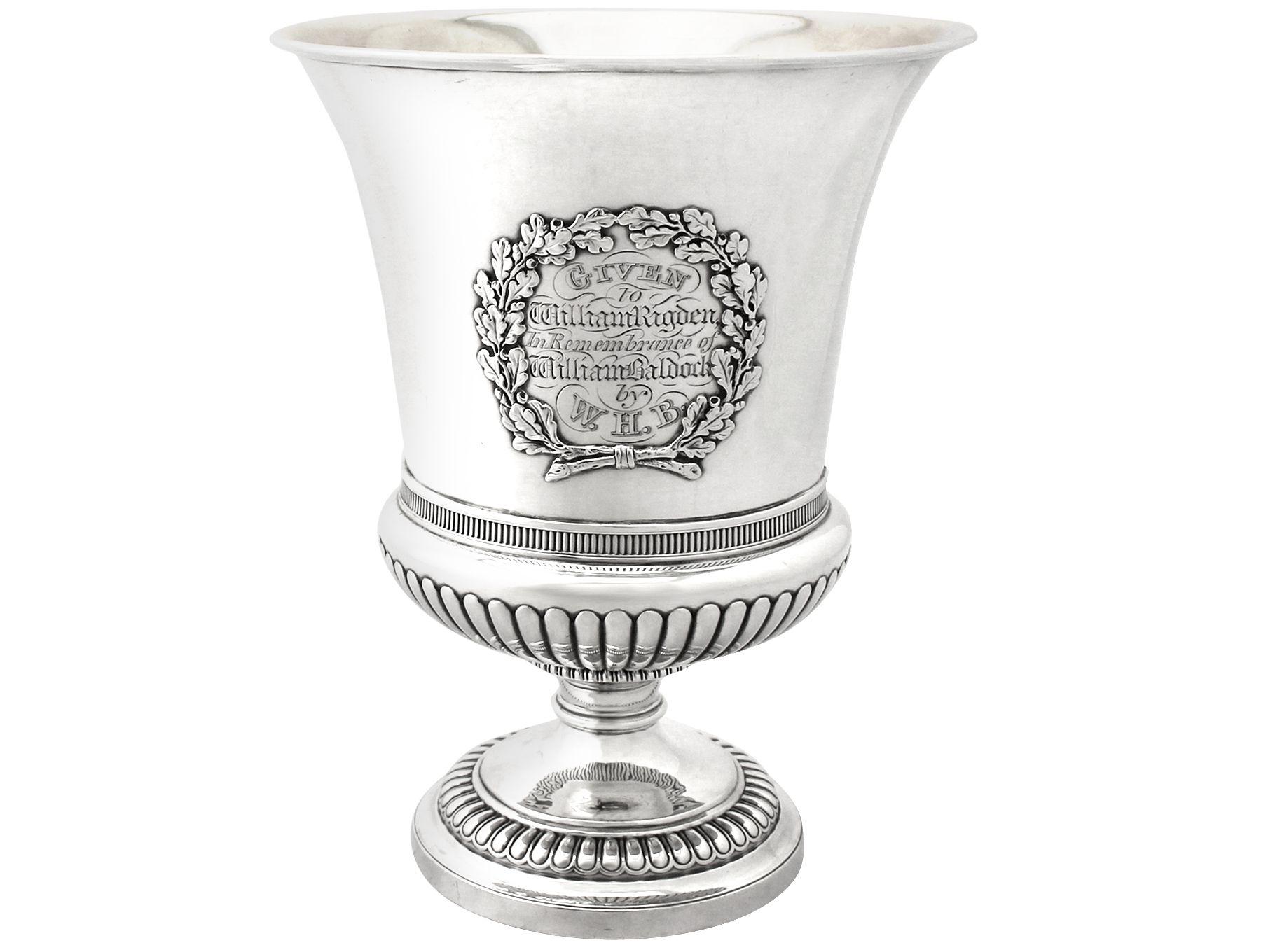 English Antique Paul Storr 1812 Georgian Sterling Silver Wine Coolers For Sale