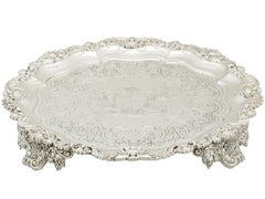 Antique 1819 Sterling Silver Salver by Paul Storr