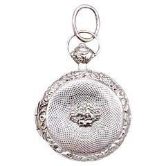 Antike antike 1820 Französisch Louis 18th Silber Medaillon Anhänger Agnus Dei Lichtstrahlen