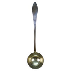 Antique 1825 English Georgian Regency Silver Soup Serving Spoon Ladle 205g 14"