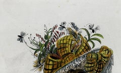 Antique 1828 Satirical Print A Fool to Pleasure Yet a Slave to Fame Hand-Colored