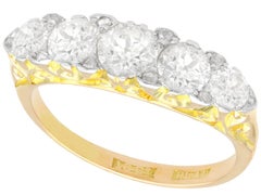 Antique 1.83 Carat Diamond and Yellow Gold Engagement Ring
