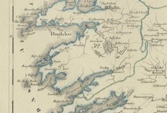 Antique 1830 Map of Munster, Ireland with Limerick, Cork, Kerry and Tipperary