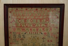 Antique 1830 Margret McDonald of Scotland Age 10 William IV Needlework Sampler