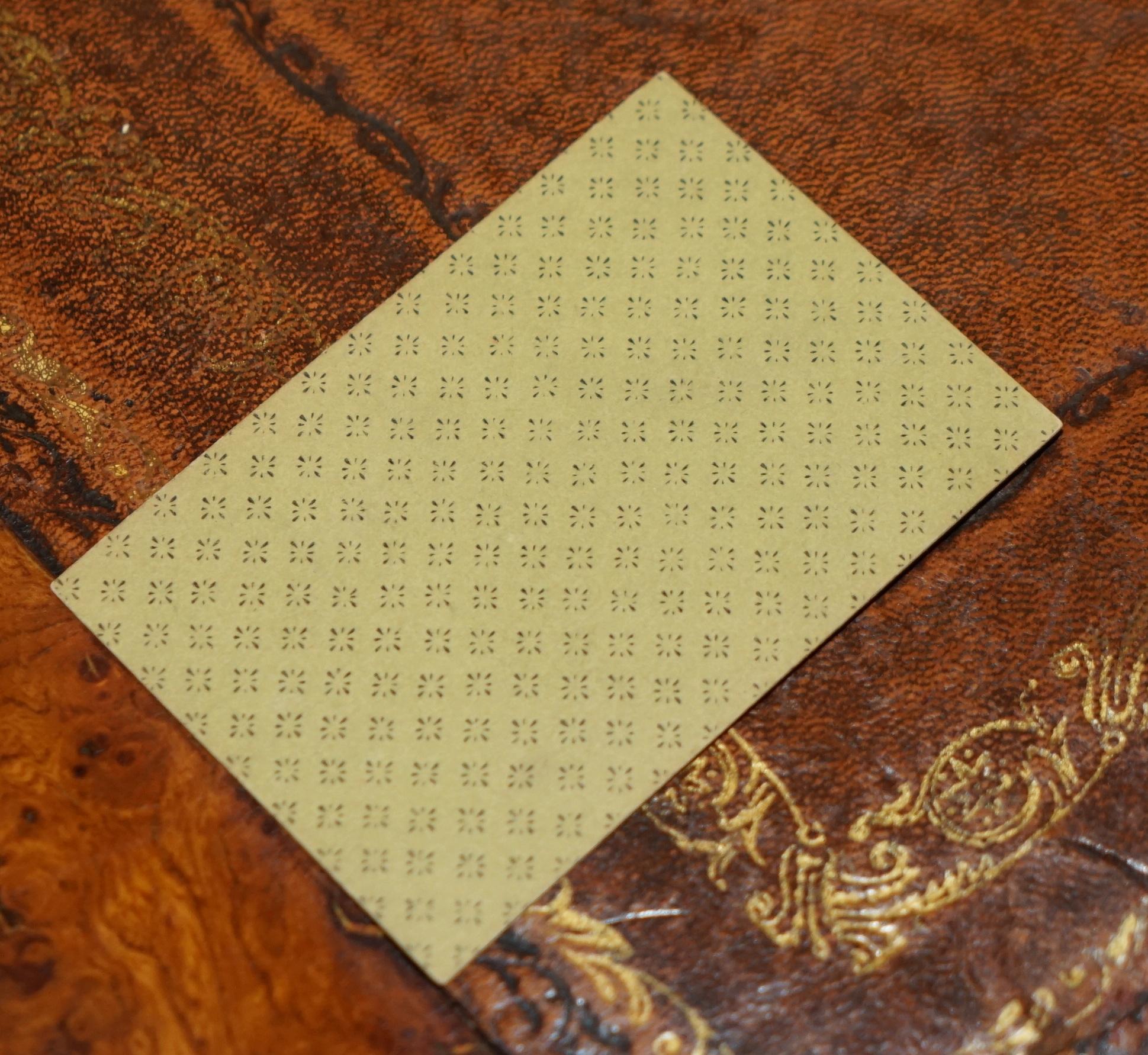 ANTIQUE 1830 THOMAS CRESWICK GEORGIAN PLAYiNG CARDS WITH FIZZLE ACE OF SPADES For Sale 1