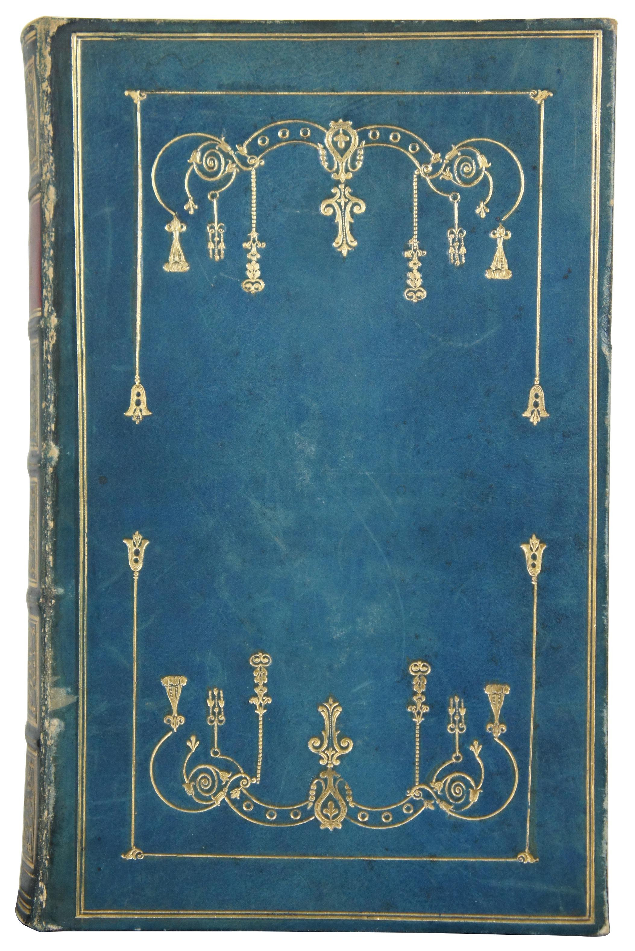 Antique leather bound copy of “Lalla Rookh: an Oriental Romance” by Thomas Moore, Seventeenth Edition, printed for Longman, Rees, Orme, Brown, Green & Longman by A & R Spottiswoode, London in 1832.
      