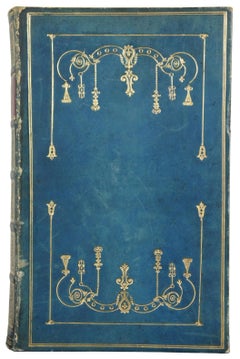 Antique 1832 Lalla Rookh Oriental Romance Thomas Moore Blue Leather Bound Book