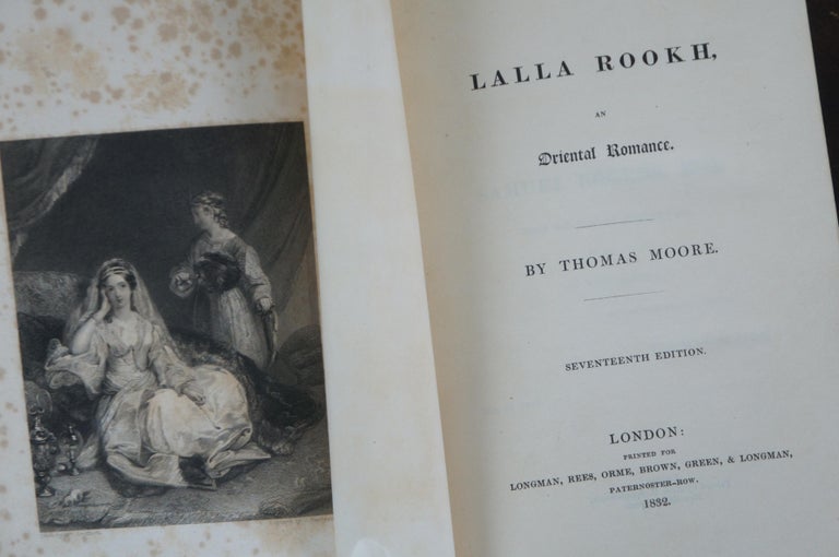 Antique 1832 Lalla Rookh Oriental Romance Thomas Moore Blue Leather ...