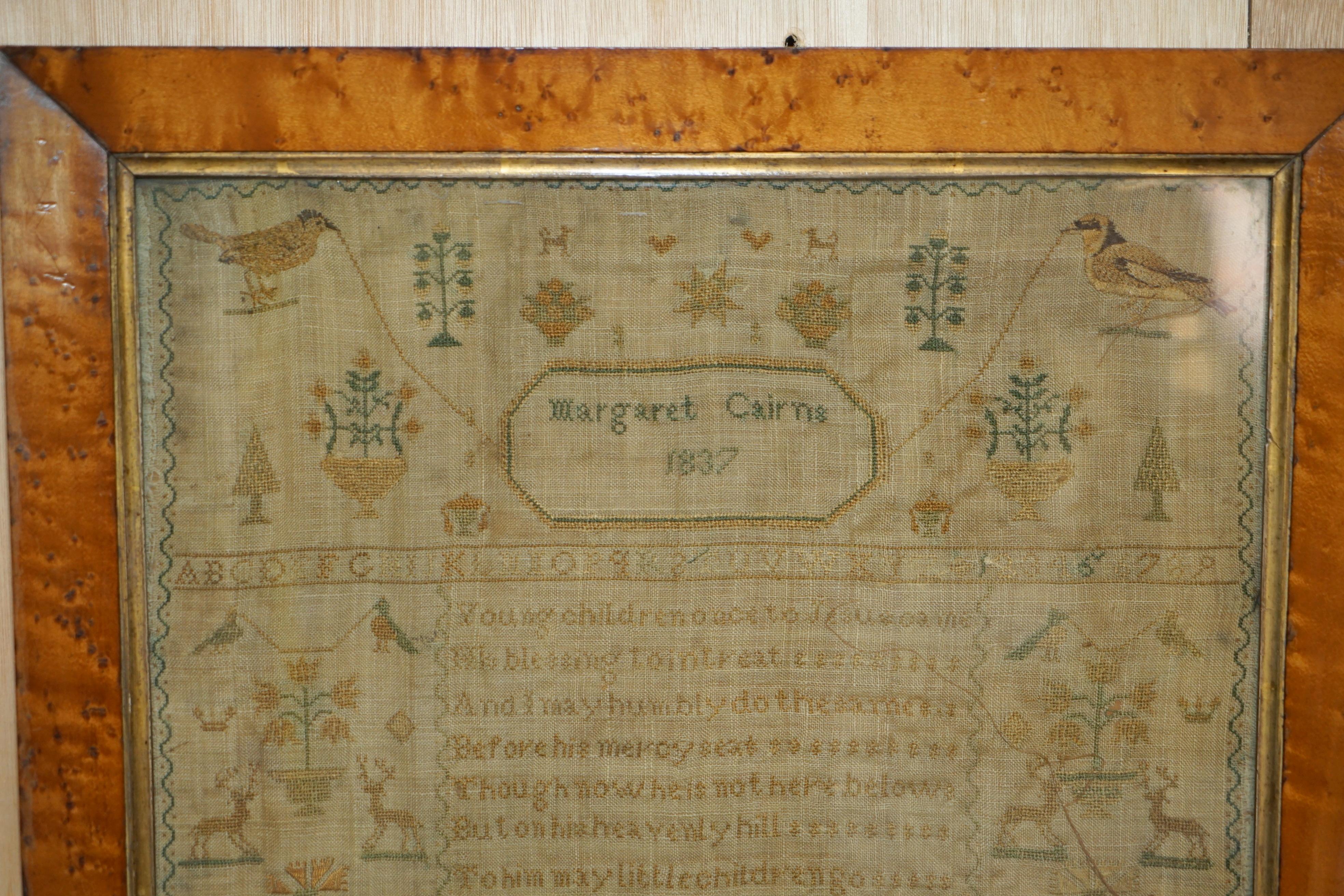 Royal House Antiques

Royal House Antiques is delighted to offer for sale this rather stunning, 1837 dated needlework sampler made during the reign of King William IV by Margaret Cairns

I have various others of these samplers for sale, they are