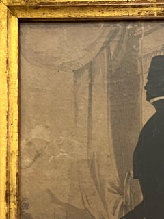 Antique 1843 Samuel Metford Silhouette of South Carolina Gentleman Signed Dated