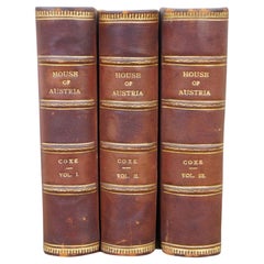 Antique 1847 History of the House of Austria 3 Volume Set By William Coxe