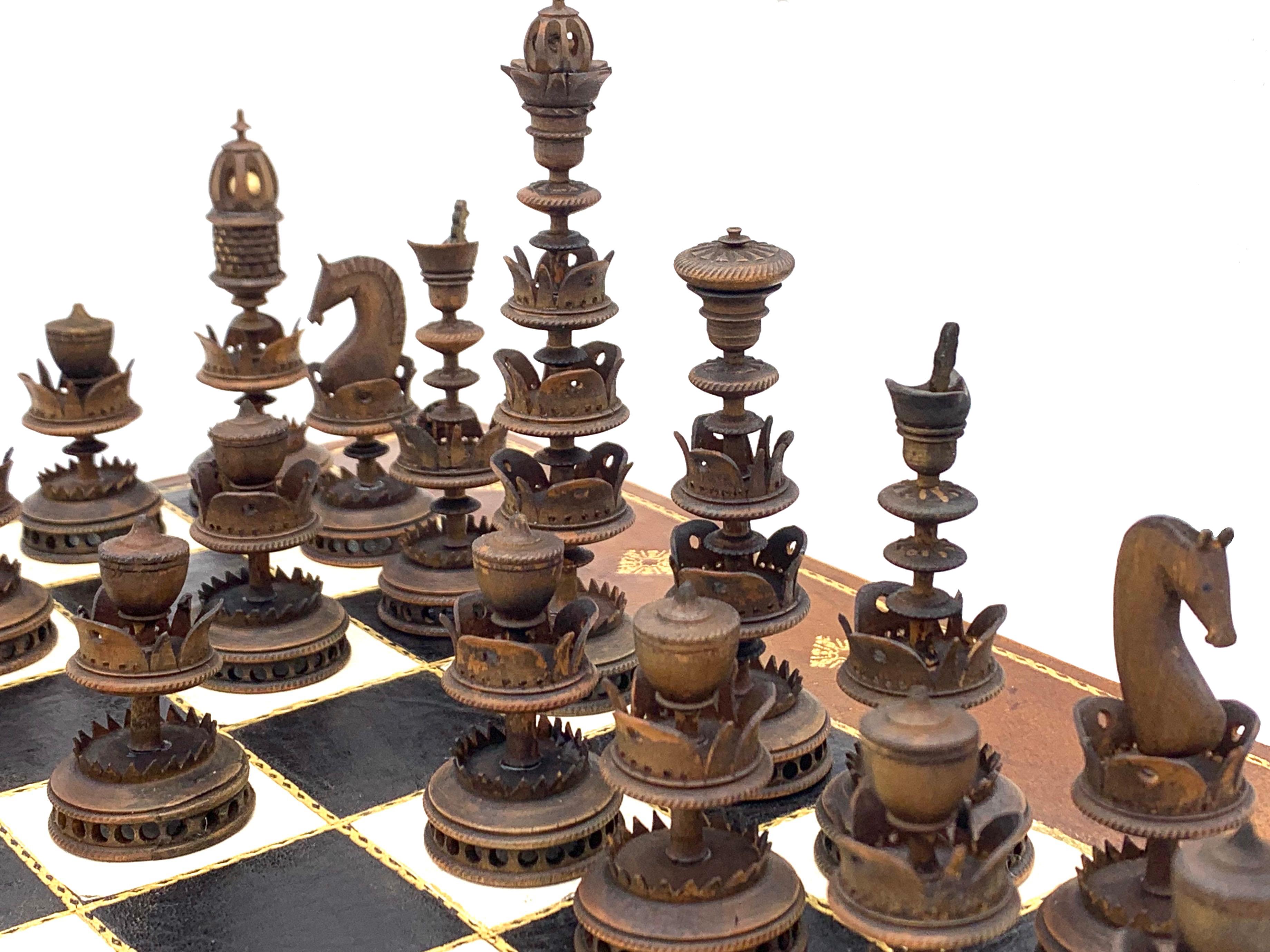 solid wood chess board