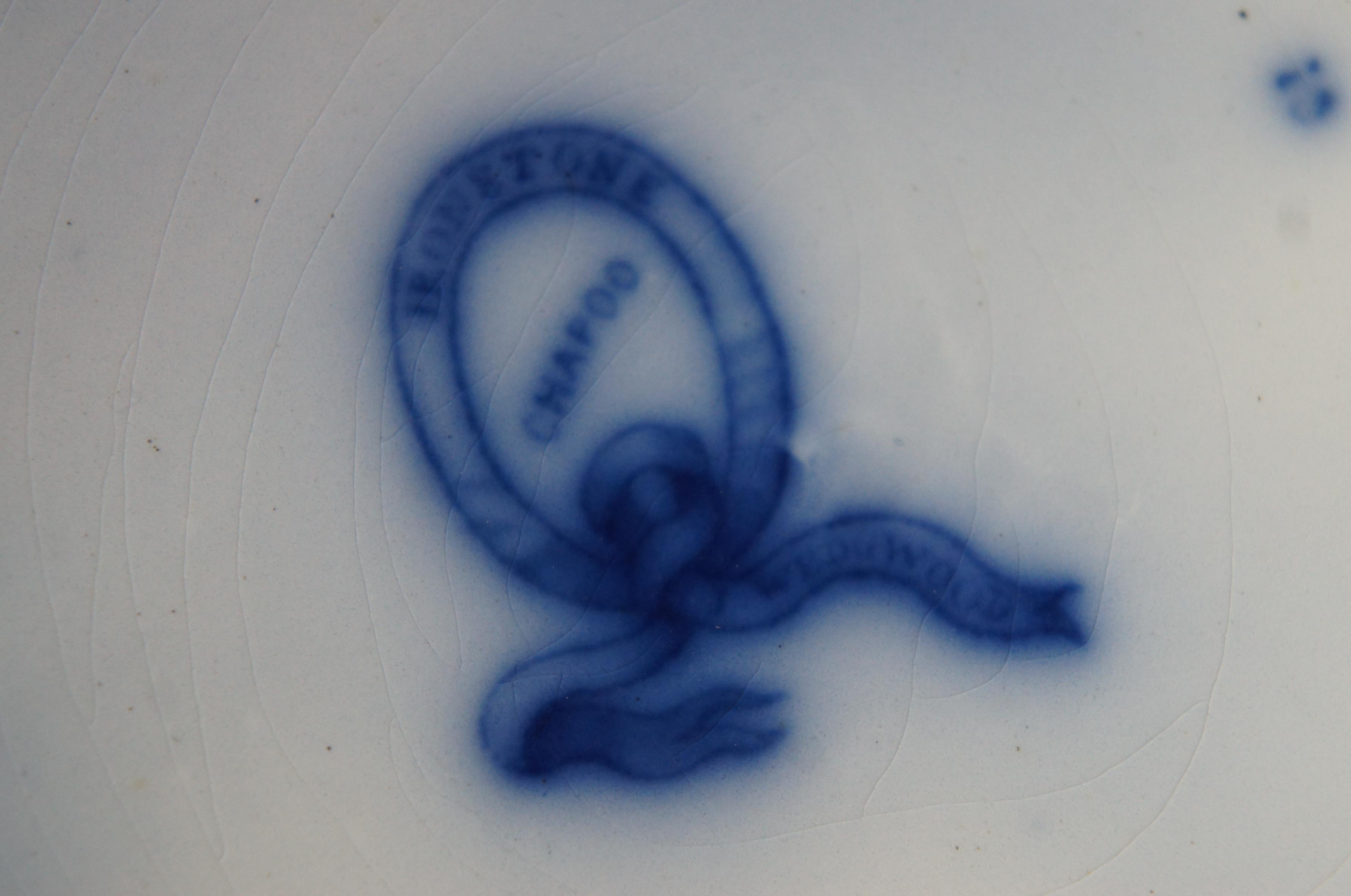 flow blue platter