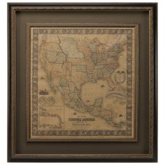 1857 Wall Map of the United States by Fanning, Bridgman & Ensign