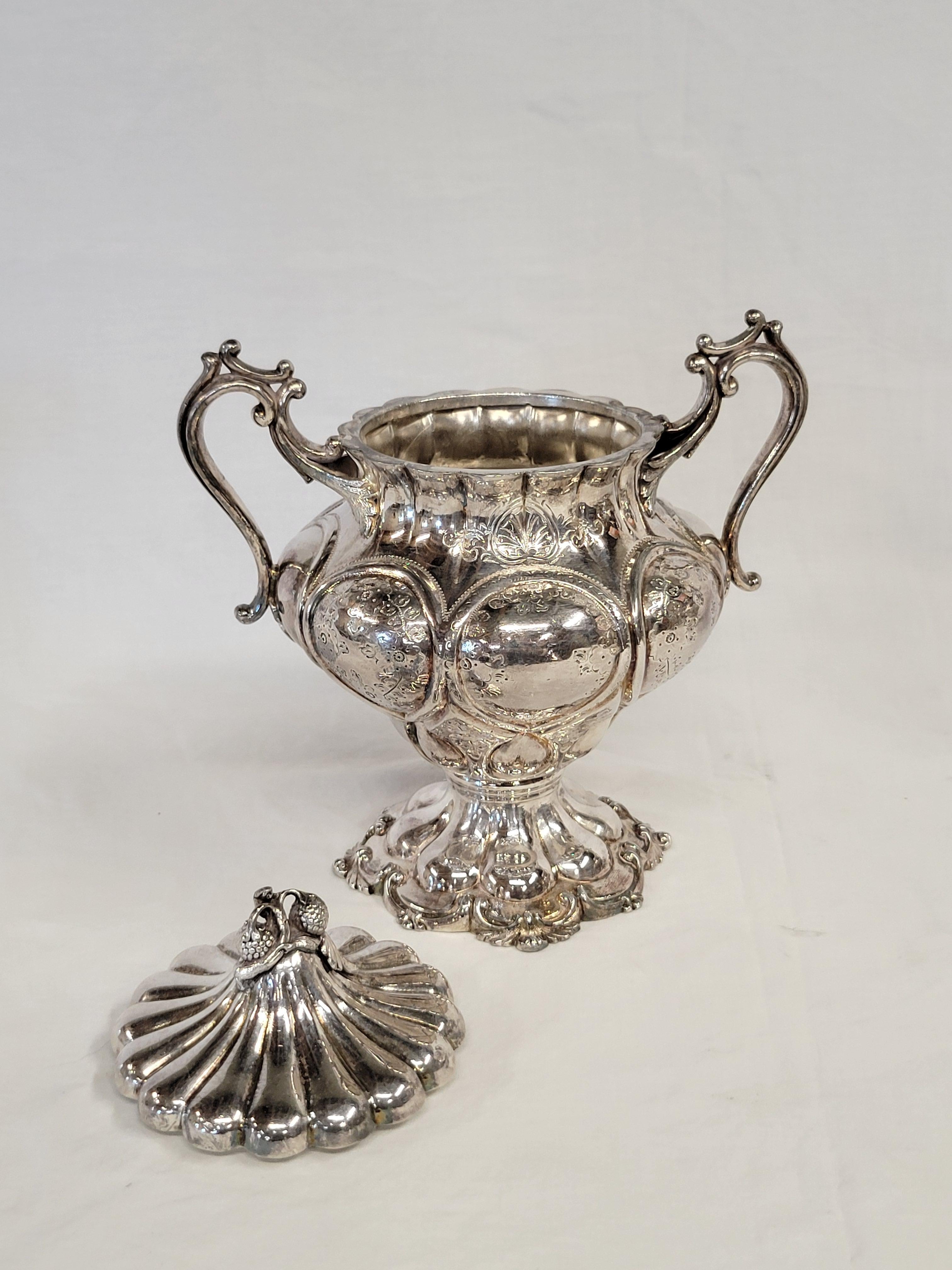 Antico set da tè e caffè in argento Redfield & Rice del 1870 in vendita 2