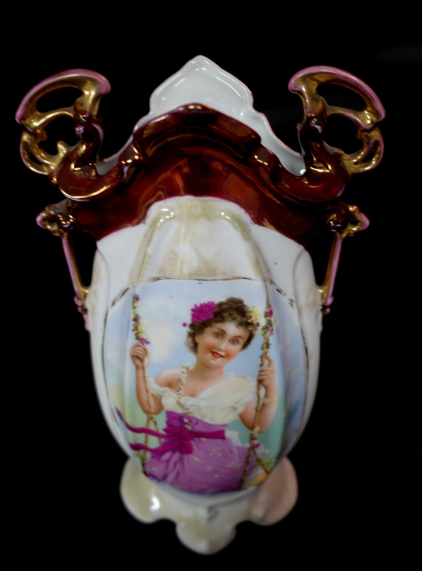 Antique 1875s Austrian Mantel Vase 
