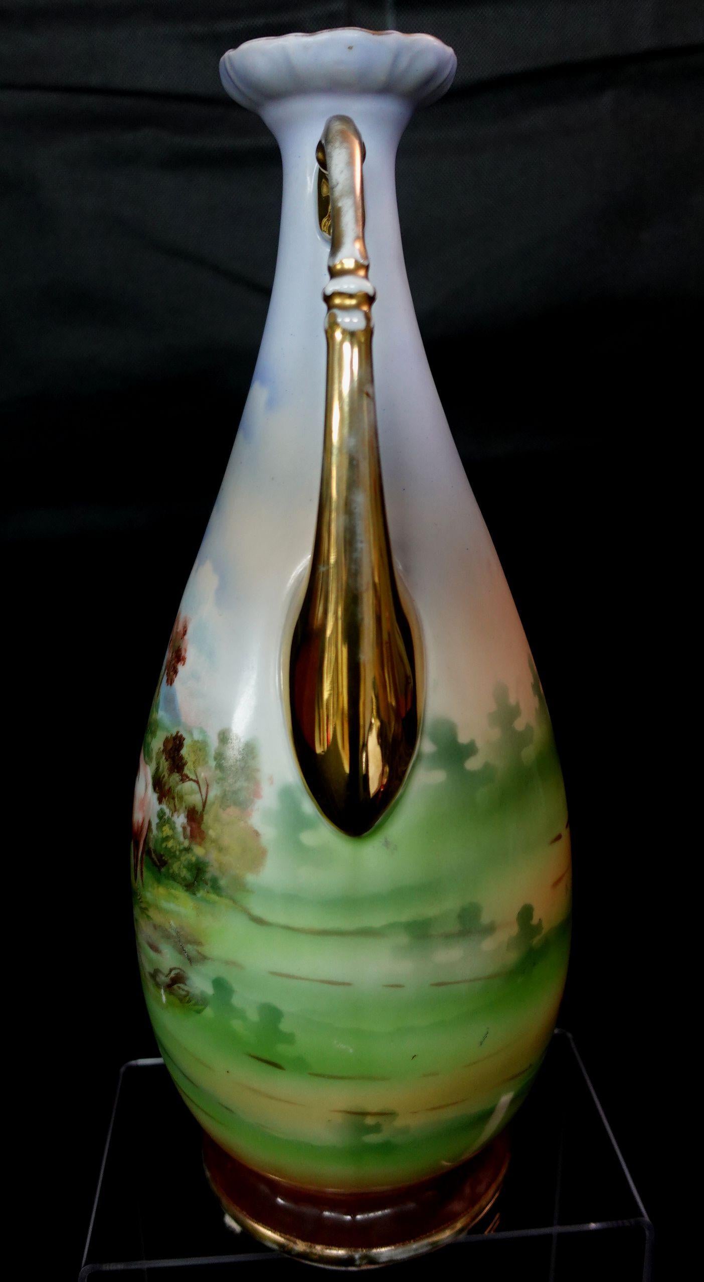 Vase autrichien victorien ancien des années 1890 « Marked », #Ric00012 Bon état - En vente à Norton, MA