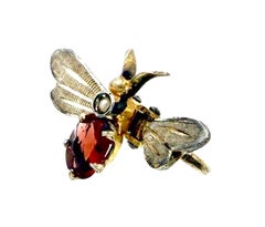 Antique 1880 Insect Fly Clip Silver Pearl