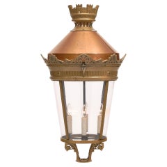 Lanterne ancienne de l'Opéra Garnier de Paris 1880 en bronze et cuivre