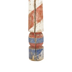 Antique 1880's Barber Pole From Washington