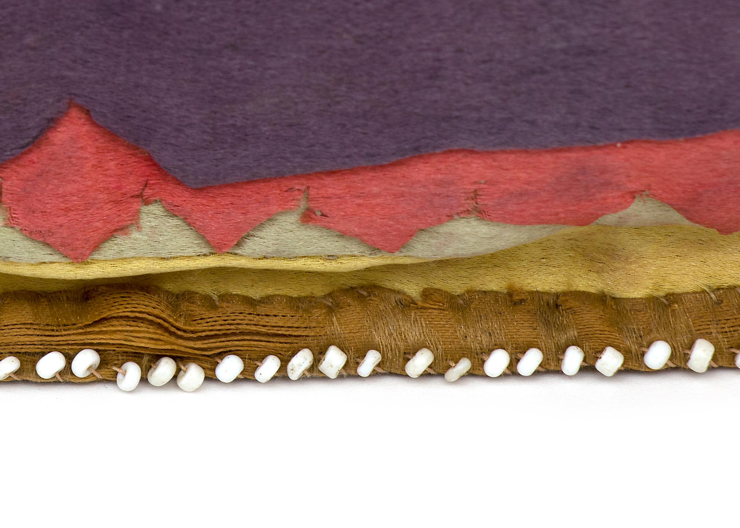 Antiguos mocasines de cuero de las llanuras de 1880, Tribu Potawatomi, Bosques del Noreste siglo XIX en venta