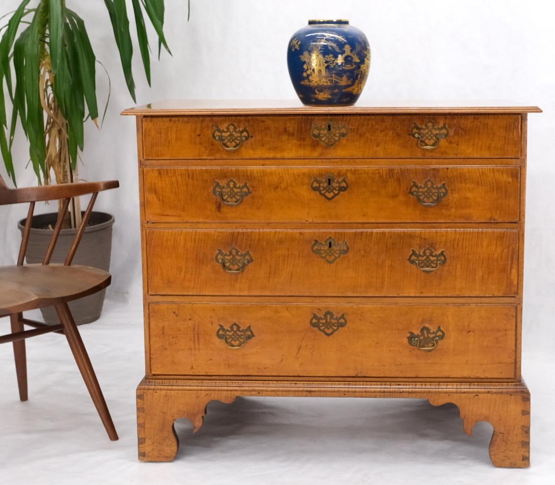 antique tiger maple chest of drawers