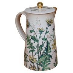 Antique 1881 Rookwood Butterfly Chocolate Pot Teapot Coffee Pot Pitcher 9.5"