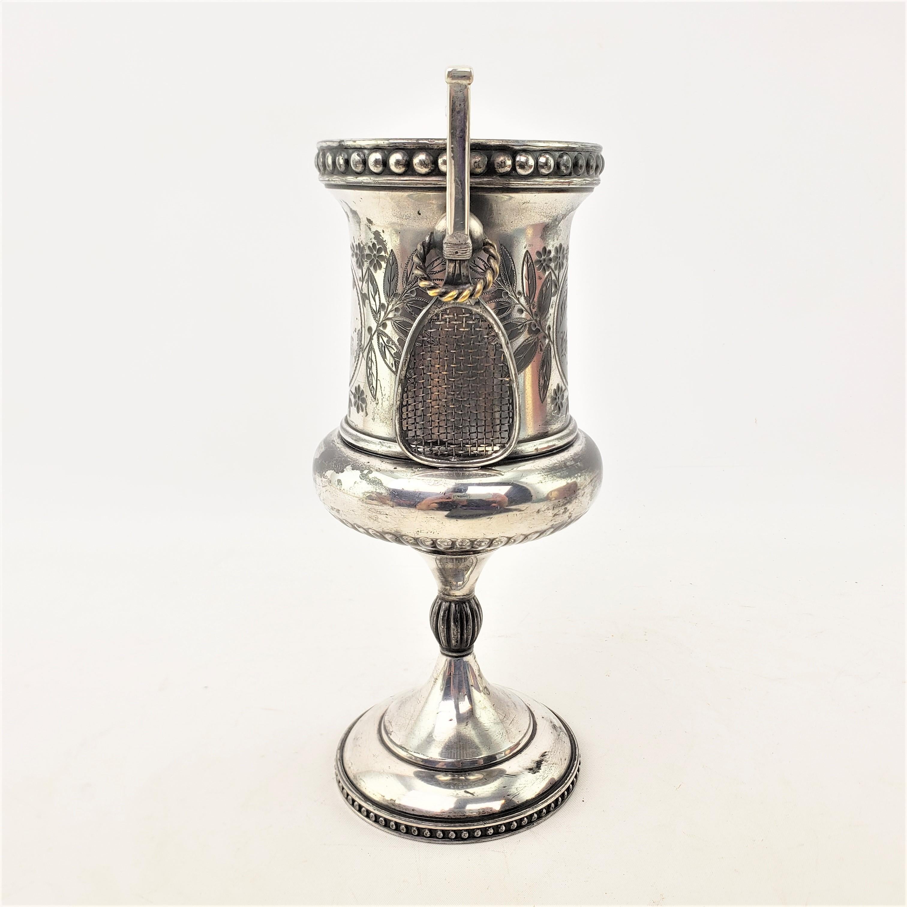 19th Century Antique 1886 Ladies Doubles Niagara Tennis Tournament Silver Plated Trophy