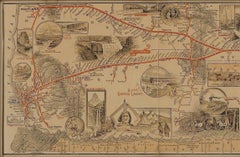 1886 Skeleton Map of the Union Pacific Railway