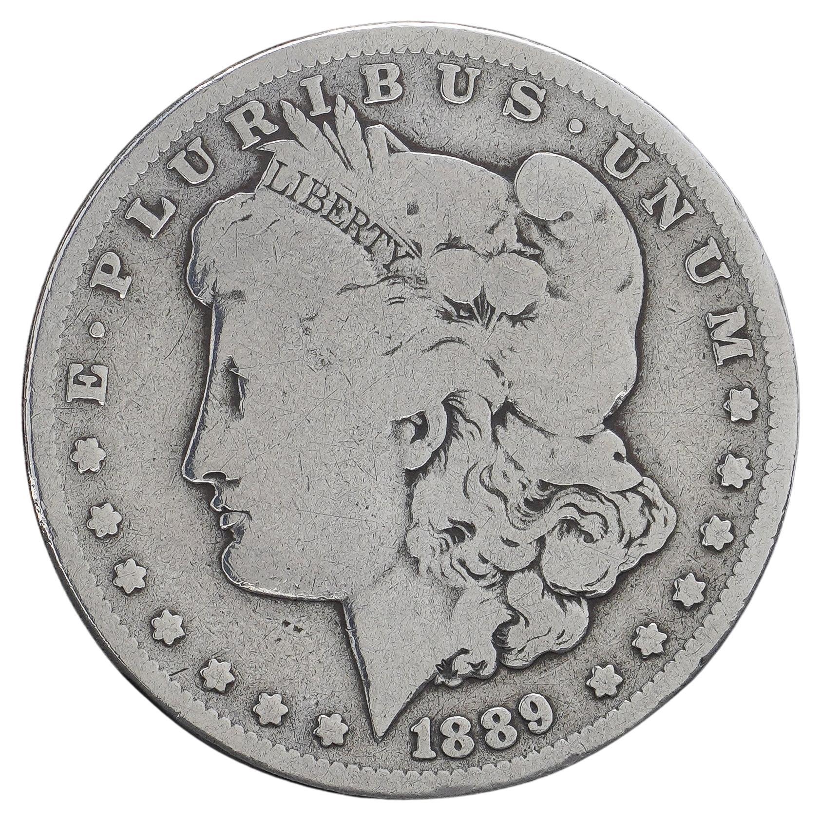 Morgan O Dollar antique 1889